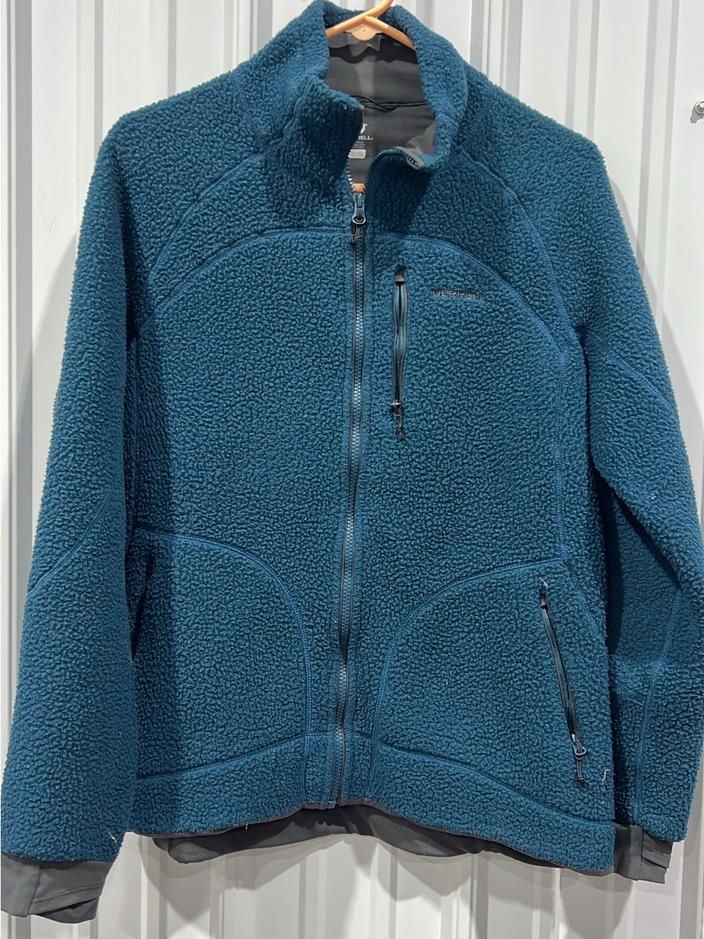 Women’s Teal Sherpa Bomber Jacket - Outdoor Fleece Zip